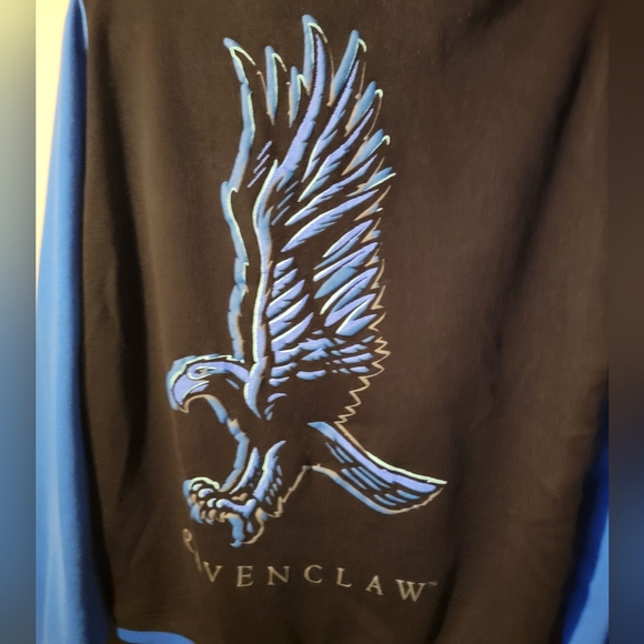 Harry Potter Ravenclaw Logo Lightweight Varsity Jacket Button Medium - Picture 4 of 4